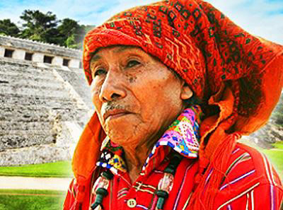 Mayan head scarf