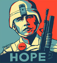 Obama Libya poster