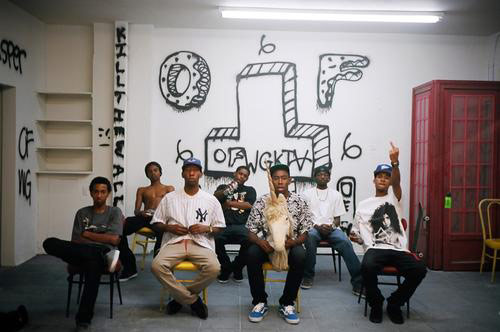 OFWGKTA - Odd Future Wolf Gang Kill Them All indie rap group sitting down together