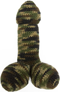 Camoflouge penis disguise knitting