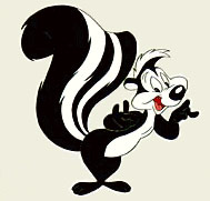 Pepe le Pew skunk