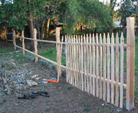 Picket fence not finished