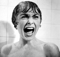 Woman in shower from Psycho movie