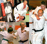 Putin doing Judo for his DVD