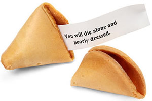 Fortune cookie fortune paper
