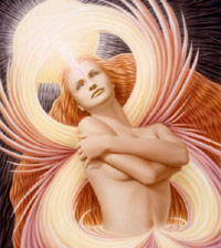 Seraphim - an angel on fire in Heaven