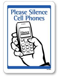 Please silence your phone sign
