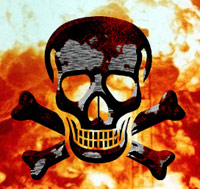 Skull and cross bones - end of the world sign