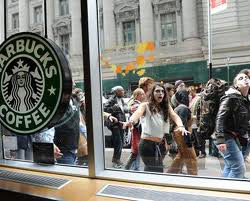 Occupy Wall Street Starbucks protest
