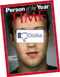 Mark Zuckerberg on the cover of Time (dislike)