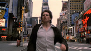 Tom Cruise in the middle of street in Vanilla Sky movie - Freedom Day