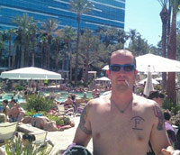 KC pre-partying by the pool in Las Vegas