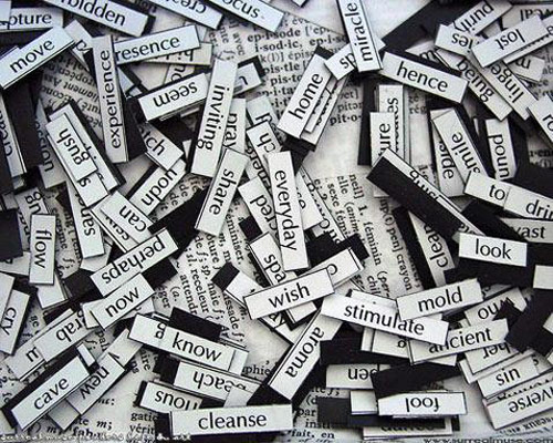 Words refrigerator magnets