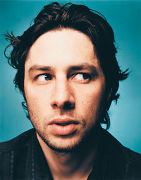 Zach Braff with a scary dead face