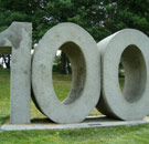 Turning 100 park sculpture