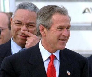 Cheney smells Bush fart