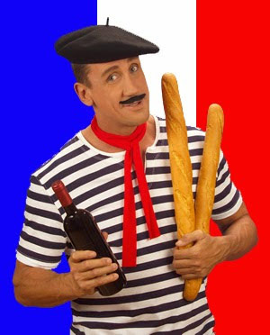French man with a loaf of bread