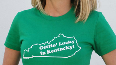 Gettin Lucky in Kentucky tshirt