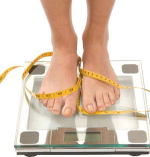 Lose weight at your feet - scale