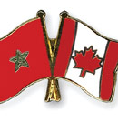 Morocco-Canada pin for shirt