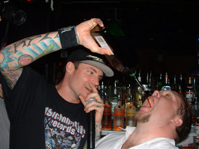 Jager shot with Vanilla Ice rapper