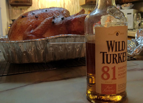 Wild Turkey liquor on Thanksgiving