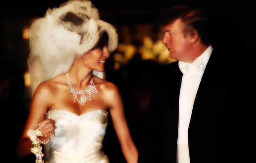 Melania trump in her wedding gown photos 
