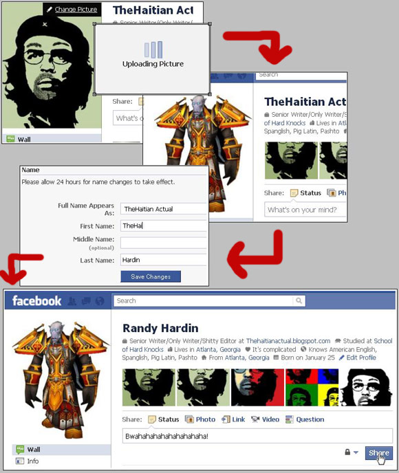 Identity theft on Facebook - change your name and picture