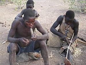 African smoking weed