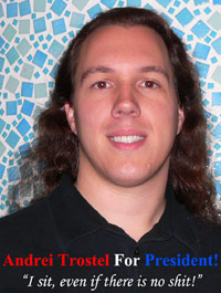 Andrei Trostel for President poster