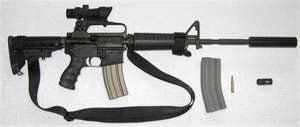 AR-15 assault rifle