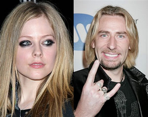 Avril Lavigne and CHad Kroeger
