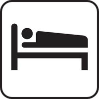 Sleeping bed sign