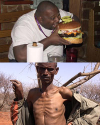 Black man went from fat to starving skinny