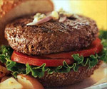 Bison meat burger