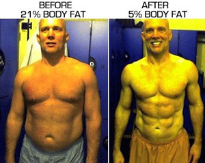 Body fat trimmed