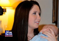 Bristol Palin with her son Tripp on FOX News interview