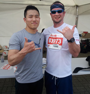 Casey Freeman and Vitor run a Korean 11K