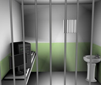 Computer inside a jail cell