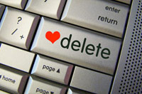 Delete love button