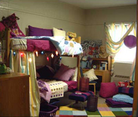 Girl's college dorm room