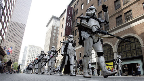 Dragon Con Stormtroopers in the Atlanta 2011 parade