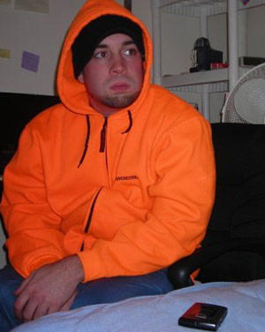 Drug dealer orange hoodie