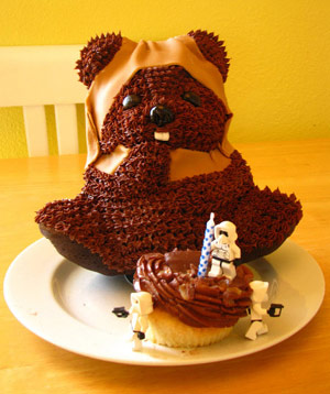 Star Wars Ewok cake