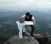 Extreme ironing