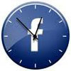 Facebook logo clock time