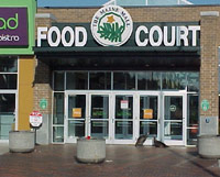 Food court in the mall