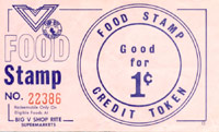 One cent food stamp