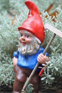 Garden gnome like Travelocity