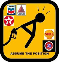 Gasoline pump up the ass